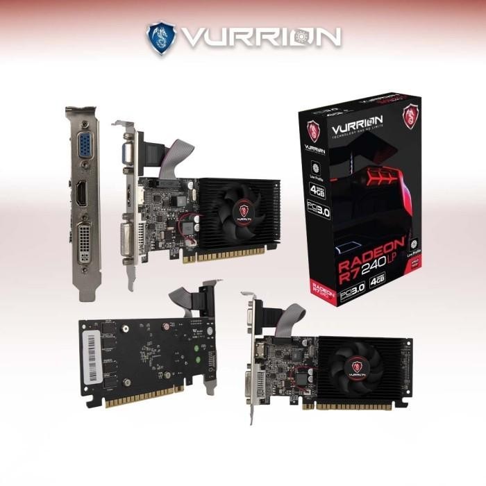VGA AGS VURRION AMD RADEON R7 240 LP 4GB DDR3 128bit REAL CAPACITY Berkualitas