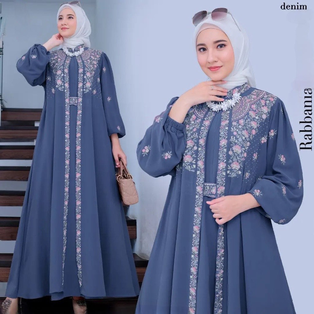 Gamis Wanita Terbaru 2024 Games 3In1 Simpel Kaftan Outer 2 In 1 Bju Pengajian Ibuibu Games2023 Dress