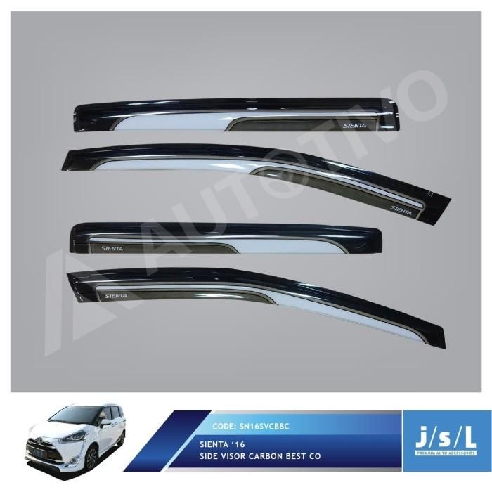 Toyota Sienta Talang Air JSL/Side Visor Best Co/Aksesoris Sienta Import Premium