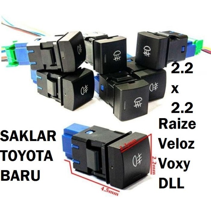 Best Saklar Foglamp Switch Lampu Kabut Raize Avanza Veloz Mobil Zenix 2021 Gratis Ongkir