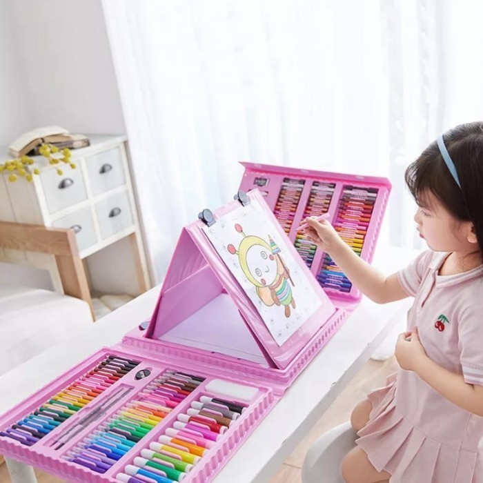 

Crayon Art Set 208 Pcs Alat Tulis Menggambar & Melukis Anak Sekolah