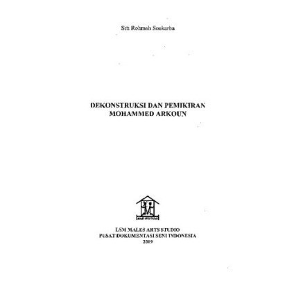 

(PID130) DEKONSTRUKSI DAN PEMIKIRAN MOHAMMED ARKOUN