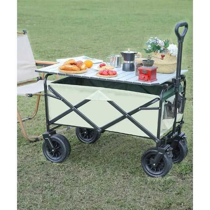 TROLI BARANG LIPAT RODA BESAR MULTIGUNA PORTABLE CAMPING PIKNIK