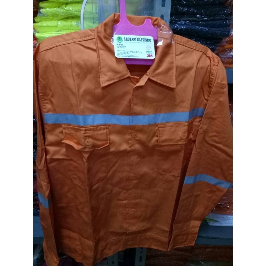 BAJU SERAGAM SAFETY K3 BORDIR NAMA PERUSAHAAN
