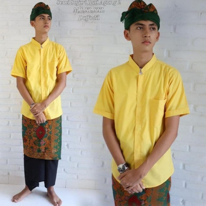 Terbaru Baju Se Safari Bali Agung/Pakaian Adat Bali/Baju Koko Pria