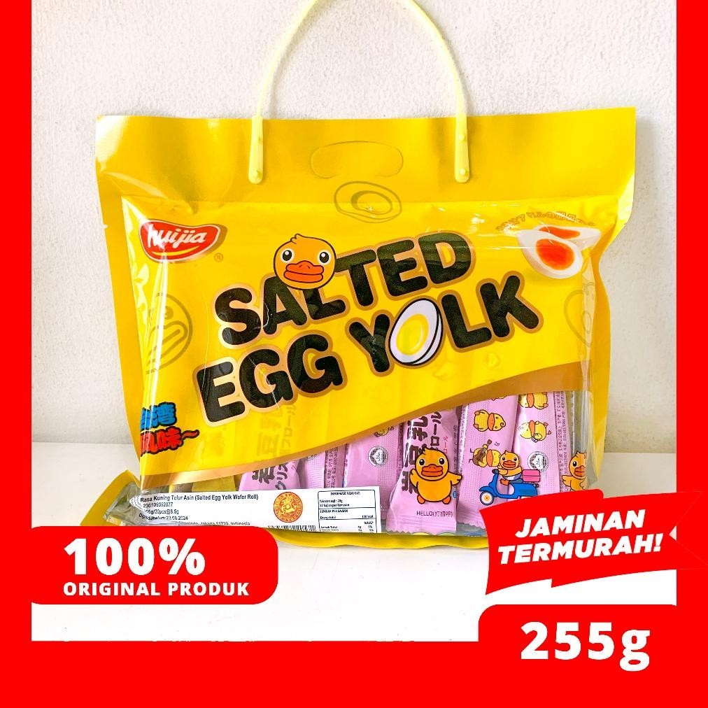 

CR - SALTED EGG YOLK WAFER ROLL ISI 30 PCS/ 255G TERLARIS