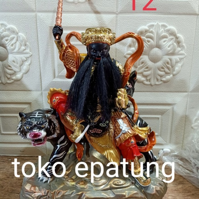 Terlaris Patung Dewa Rupang Dewa Han Tan Kong Tio Guan Sui Duduk 12 Inch Fiber Promo Terbaru
