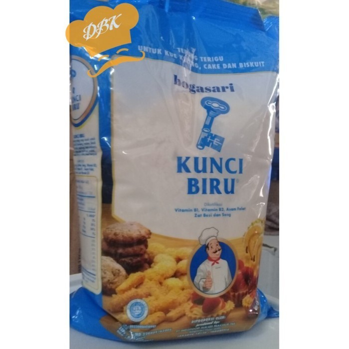 

Terigu Kunci Biru Kemasan 1 Kg Tepung Protein Rendah Untuk Kue Kering 061