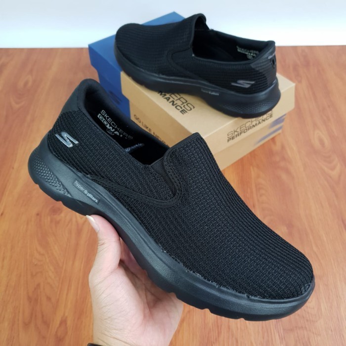 Sepatu Pria Slip On/ Skechers Gowalk 6 Anaglyph Hitam 40-44