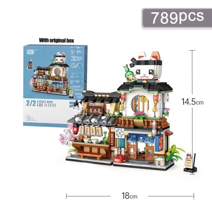 FLASH SALE LOZ ( JAPAN MARKET SERIES) JAPANESE TOKO LUCU KADO BRICKS LEGO TERMURAH