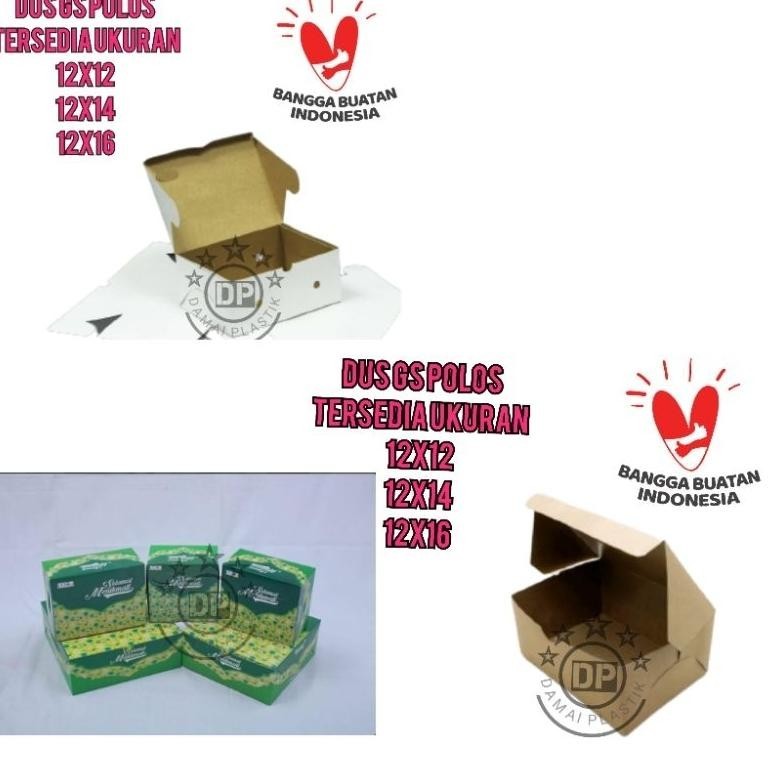 

Berkualitas tinggi, gaya yang tak ternilai." Dus Snack Tebal Makan Polos GS 12x12 12x14 12x16 Dus Kue Box Snack Putih Coklat batik hijau ||