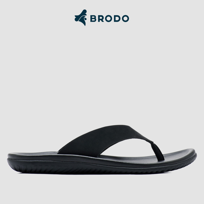 Sandal Pria Brodo Flipper Full Bla