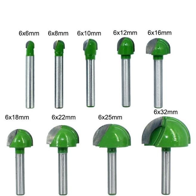 

5Pcs 6Mm Mata Profil Router Round Bottom Nose Cove Bits | Opheliazulaikastore