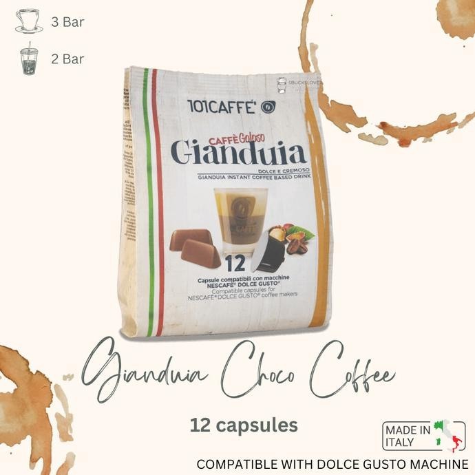 

Dolce Gusto Capsules - Caffe Gianduia Choco (12 Capsules)
