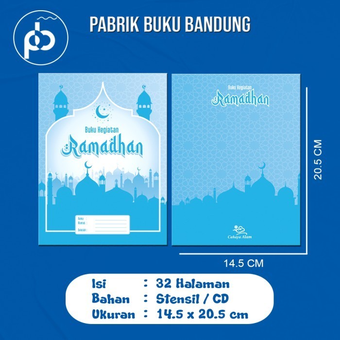 

Buku Kegiatan Bulan Ramadhan Biru Stensil 035