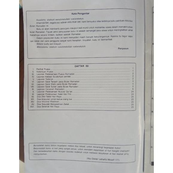 

Buku Kegiatan/Aktifitas Bulan Ramadhan Untuk Sd,Smp,Sma Ukuran Besar 067