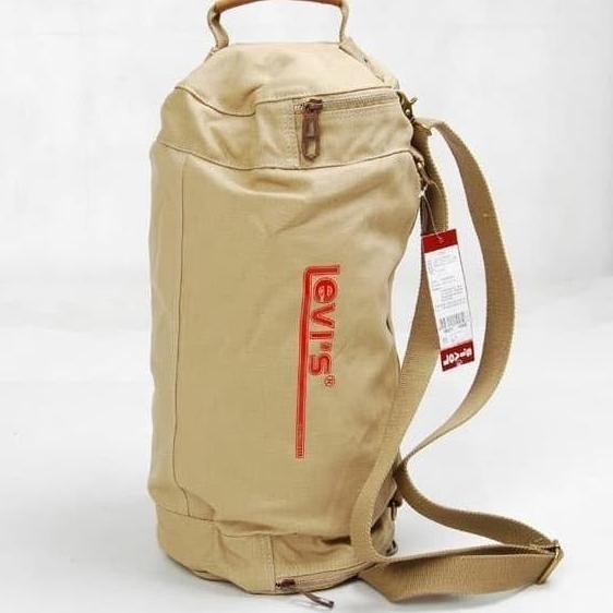 Terjangkau Tas Bulat Hitam.Tas Kanvas. Slinder.Tas Pria. Tas Selempang Xadeerxa