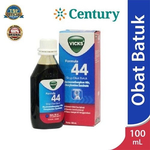 Vicks Formula 44 Antitusif dan Antihistamin 100ml/batuk kering dan pilek