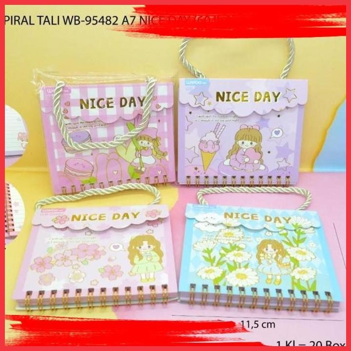 

(ANTI) MEMO RING SPIRAL TALI MOTIF NICE DAY SATUAN