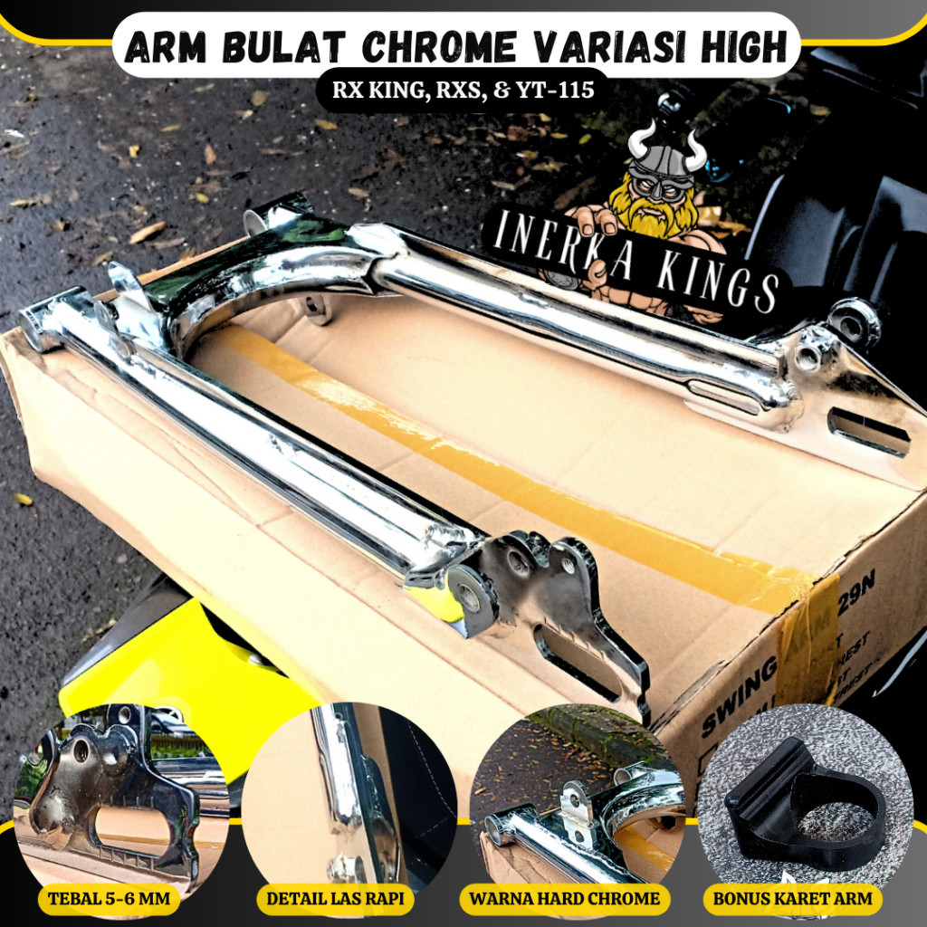 Swing Arm 29N Chrome Non-Footrest Repro YT115 RX King RXS Best Quality