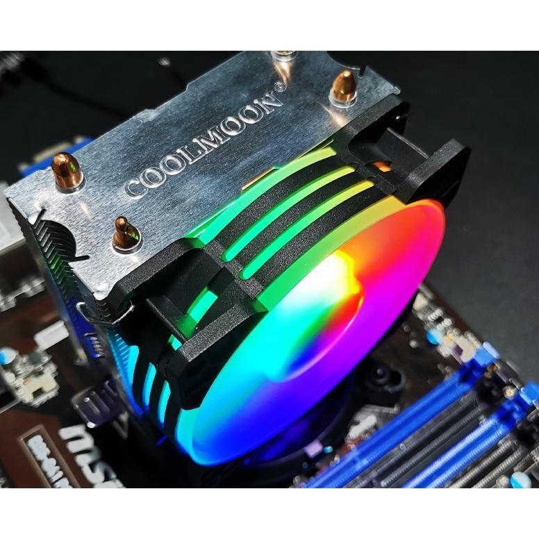 Fan Cpu Cooler Rgb Coolmoon P2 - &Amd