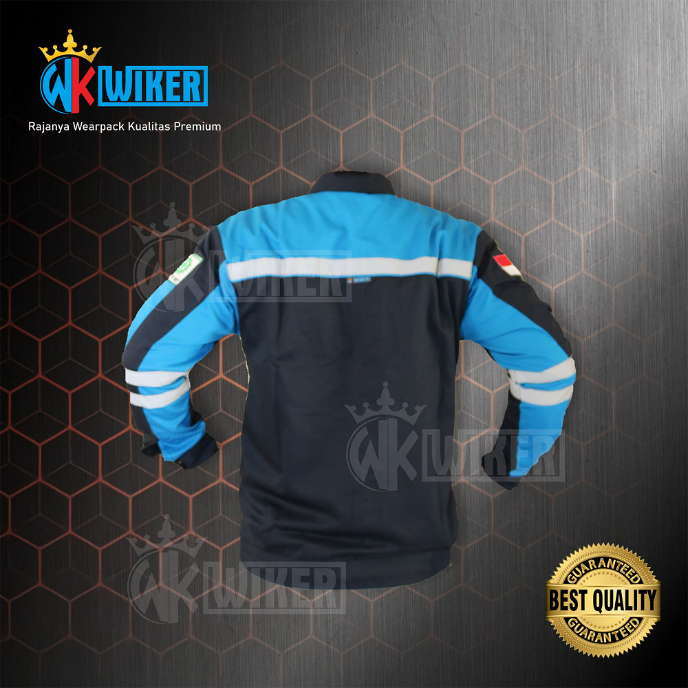 [FRESH STYLE] GET IT NOW Wearpack Safety Navy Tosca - Jaket Proyek - Baju Safety - Werpack Kerja