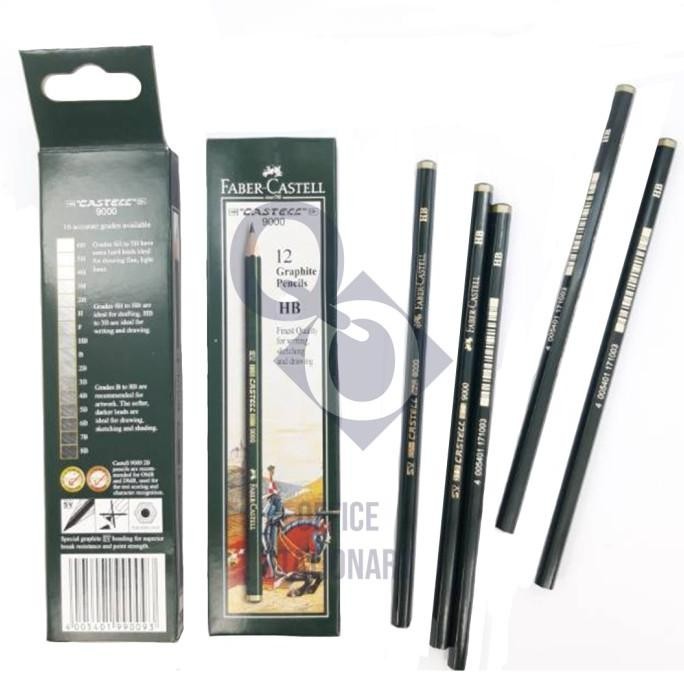 

Promo - Pensil Komputer Faber Castell 9000 HB 2B Selusin - HB ,.