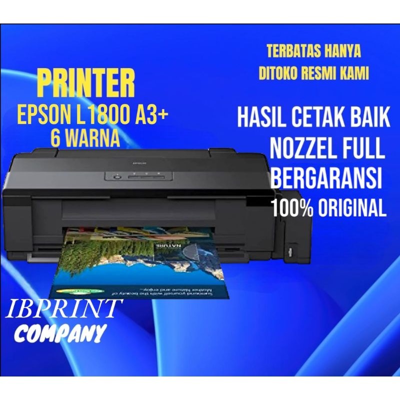 PRINTER EPSON L1800 A3 6 TINTA WARNA PRINTER CETAK FOTO DAN DOKUMEN