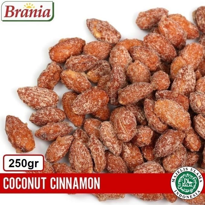

Terbaru Kacang Almond Panggang Rasa Coconut Cinnamon 250Gr/Roasted Almond Berkualitas