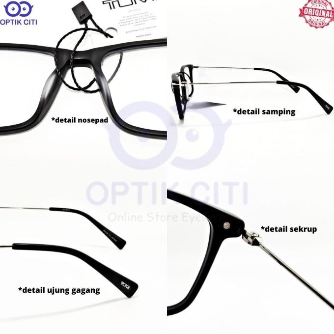Terbaru Frame Kacamata Pria Wanita Original Tumi Vtu 019 Ringan Titanium Terbaik