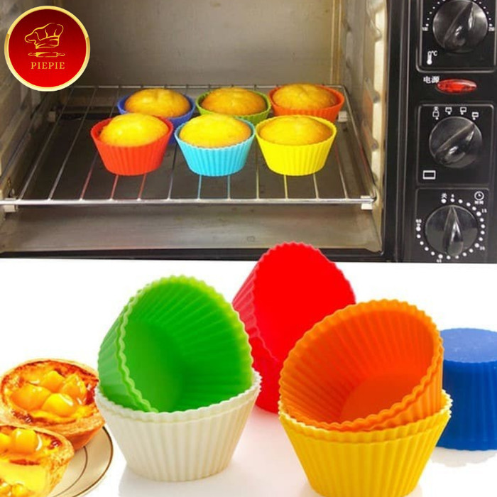 

Cetakan Muffin Kue Puding Rainw Bahan Silikon Tahan Panas Food Grade