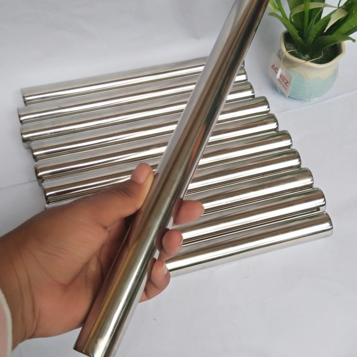 

1 Pcs Rolling Pin Penggiling Adonan Kue Ukuran 30 Cm Bahan Stainless