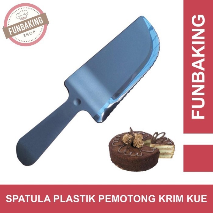 

Funbaking - Spatula Hitam Bahan Plastik Untuk Memotong Krim Kue