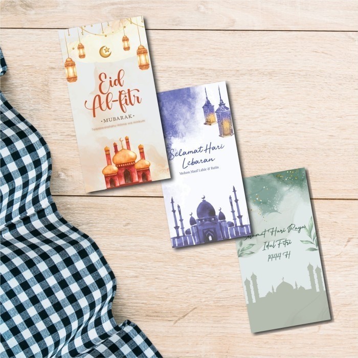 

6 Pcs Amplop Lebaran Panjang / Angpau Idul Fitri / Amplop Thr Lebaran