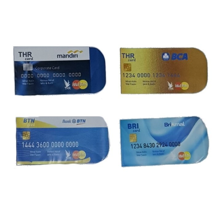 

Amplop Lebaran Idul Fitri Unik Lucu Snack Uang Kartu Kredit Atm