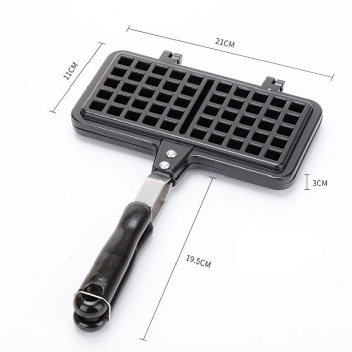 

Cetakan Kue Hoki' Waffle Maker Wafel Anti Lengket Bahan Teflon Tebal
