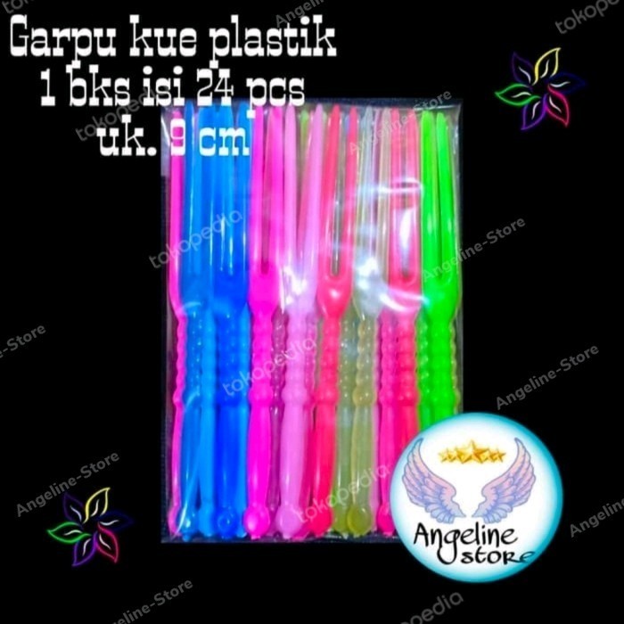 

Garpu Kue Plastik - Garpu Kue Tart Bahan Plastik Isi 24 Pcs Ultah