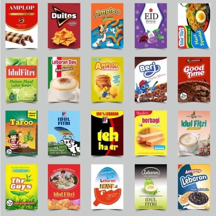 

Amplop Lebaran Viral Motif Snack Kartun