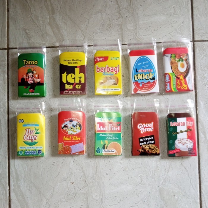 

Amplop Lebaran Motif Snack Kter Kekinian 1 Pack Isi 10 Pcs