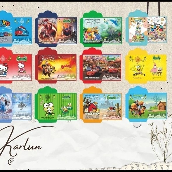 

Amplop Lebaran Lucu 1Pack Isi 30 Lembar Motif Warna Random