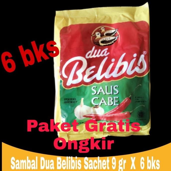

Saus Sambal Dua Belibis Sachet 9 gr isi 24 pcs x 6 bungkus AS76