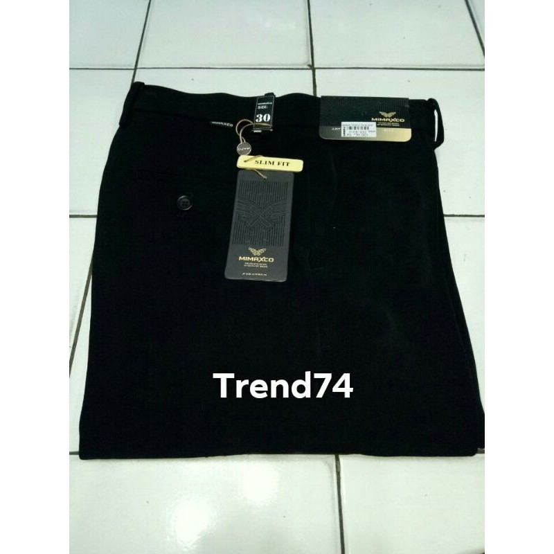 [MADE BY QUALITY] Mimaxco Celana panjang kerja Slim fit size 29-38 Hitam & Dongker