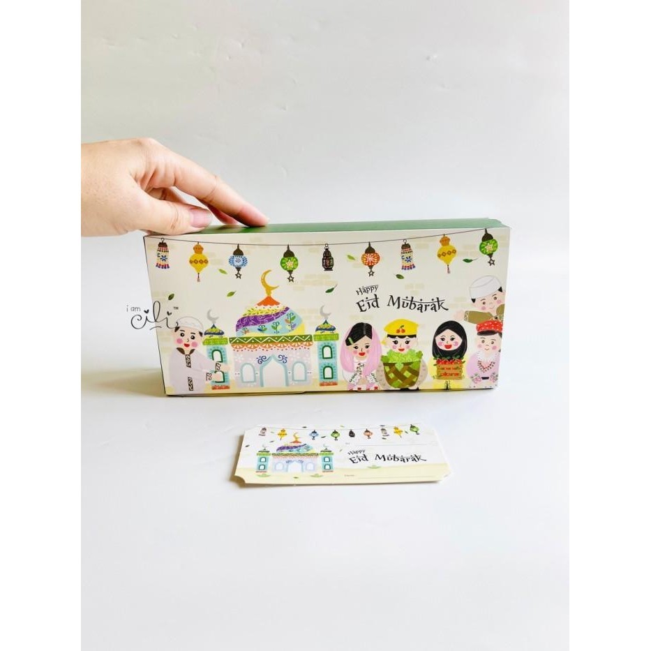 

Dus Box Kotak Kue Kering Bingkisan Hari Raya Idul Fitri Ukrn 24X11,5Cm 083