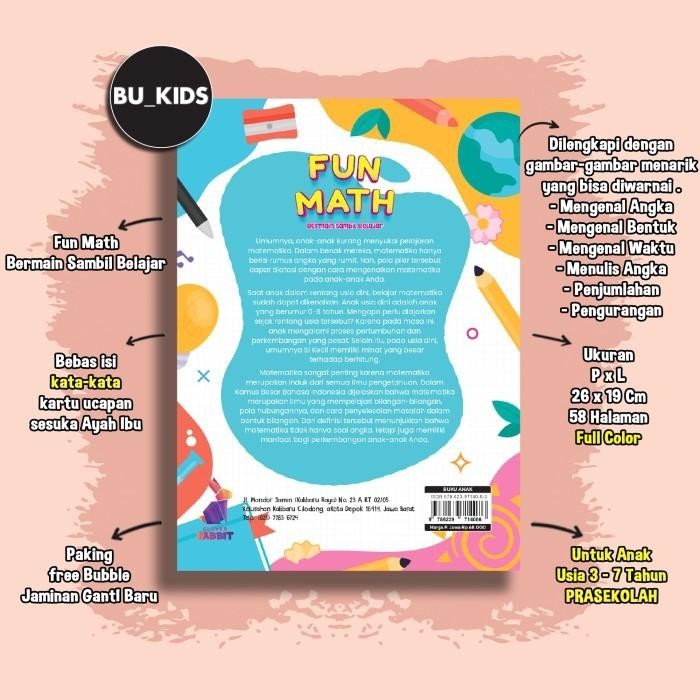 

Buku Anak Tk Fun Math Bermain Sambil Belajar Best Seller