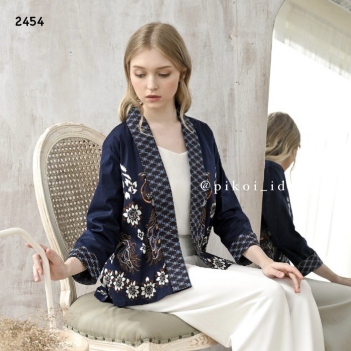 Outer Batik Wanita Ern Lengan Panjang / Bolero Batik Kantor Seragam