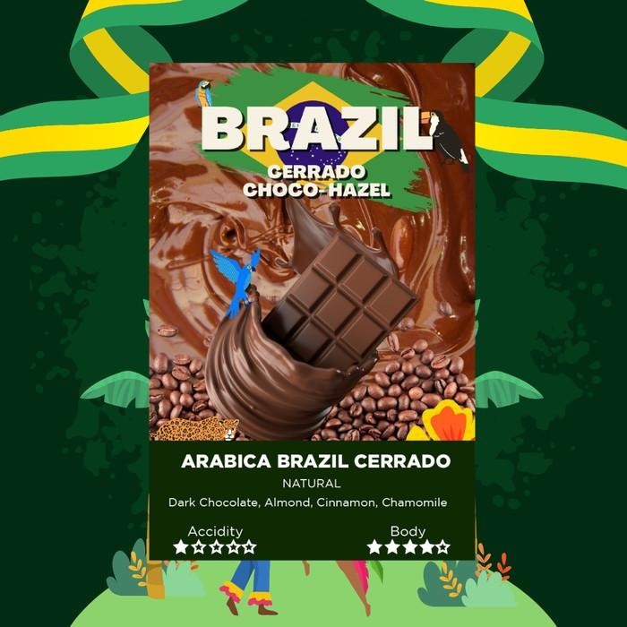 

KOPI ARABIKA BRAZIL CERRADO NATURAL ROASTED BEAN COFFEE - 250 GRAM Best Seller