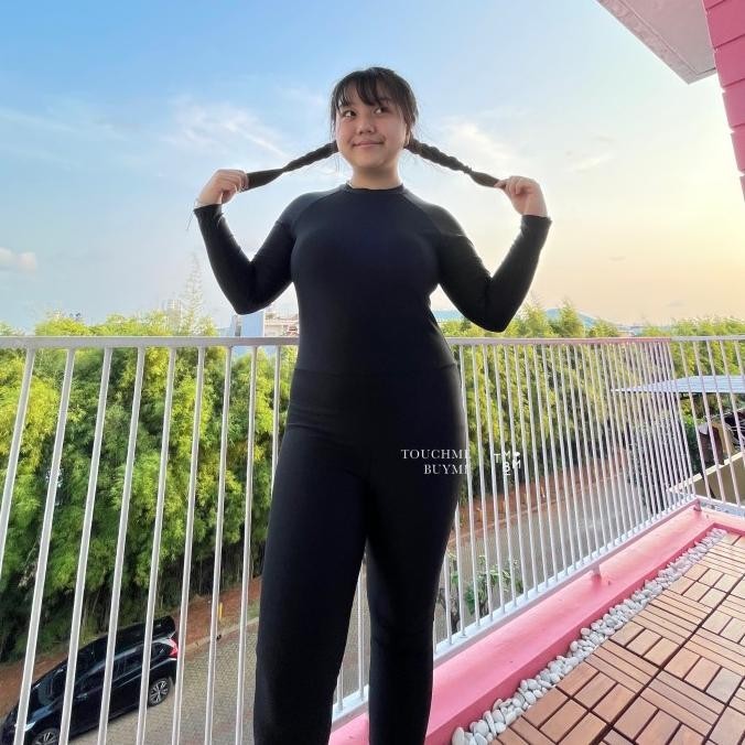 TMBM Longsuit baju renang panjang hijab muslim swimsuit long swimwear