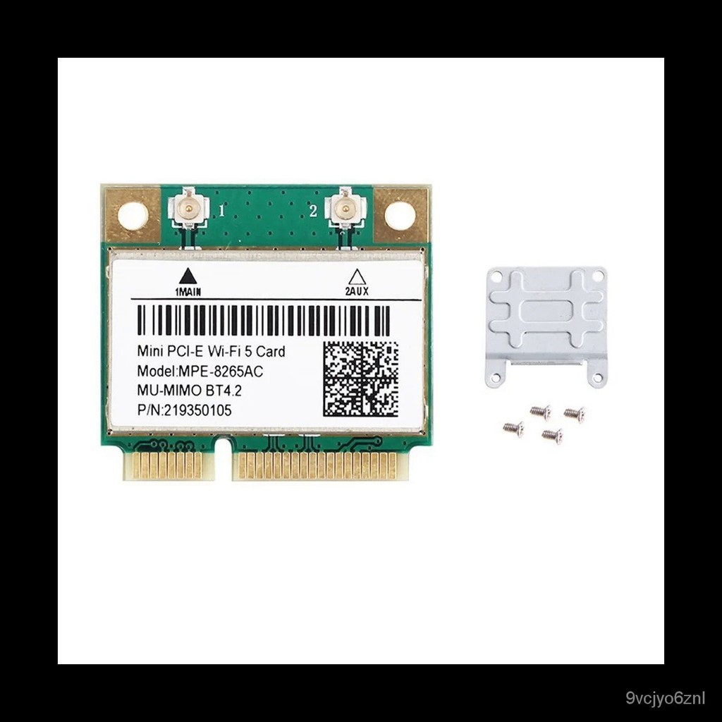 MPE-8265AC PCI-E Setengah Nirkabel Mini Wifi 5 Dual Band 802.11AC 2.4Ghz 5Ghz 1200Mbps Jaringan Wlan