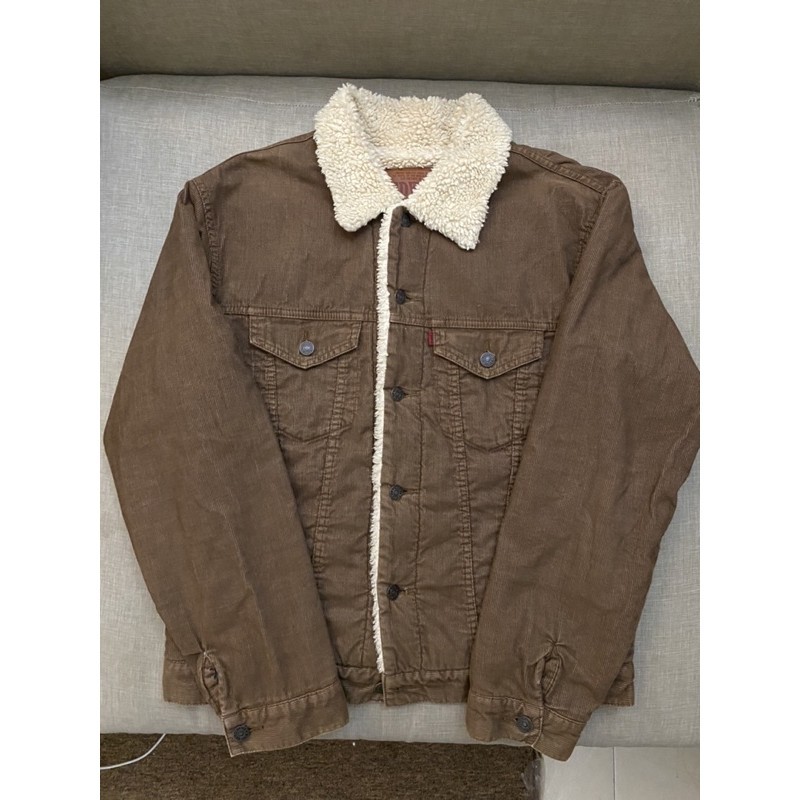 trucker corduroy sherpa vintage jacket