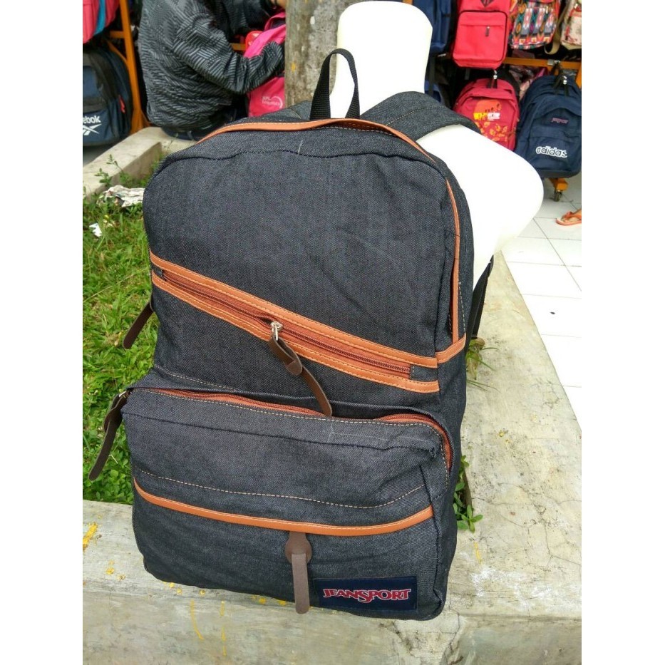 [AN] tas ransel jeans hitam/tas sekolah jansport pria wanita murah grosir LIMITED EDITION